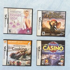 Nintendo DS Game Bundle | 4 Games | Complete in Case | Cooking, Ballet & More